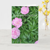 Gratulation zur Verlobung Karte (Gelbe Blume)