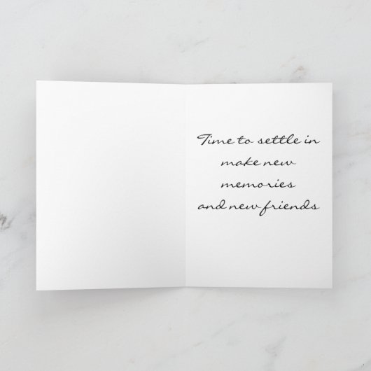 GRATULATIONEN AUF IHRER NEUEN ZUHAUSE KARTE (Innenseite)