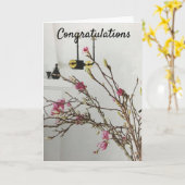 **GRATULATIONEN AUF IHRER NEUEN ZUHAUSE"-KARTE KARTE (Gelbe Blume)