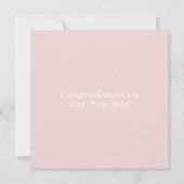 GRATULATIONEN : BOOT MIT ELEPHANT & BABY BEAR (Rückseite)