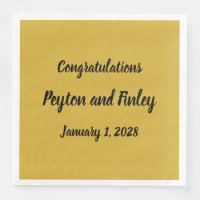 Gratulationen Brushstroke Script Gold