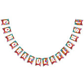 GRATULATIONEN GLÜCKWUNSCH FARBIGE RAINBOW WIMPELKETTE (Alle)