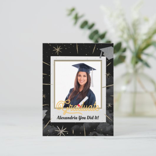 Gratulationen Graduate Graduating Class 2023 Postkarte (Stehend Vorderseite)