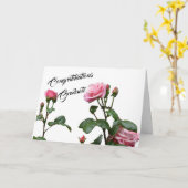 GRATULATIONEN MIT ROSE KARTE (Gelbe Blume)