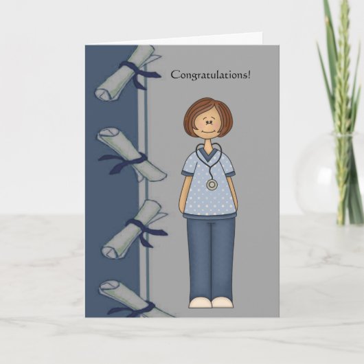 Gratulationen Nurse Graduate Personalized Karte (Vorderseite)