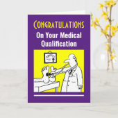 Gratulationen on Medical Qualifikation Karte (Gelbe Blume)