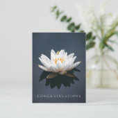 GRATULATIONEN POSTCARD : LOTUS POSTCARD POSTKARTE (Stehend Vorderseite)