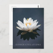 GRATULATIONEN POSTCARD : LOTUS POSTCARD POSTKARTE (Vorne/Hinten)
