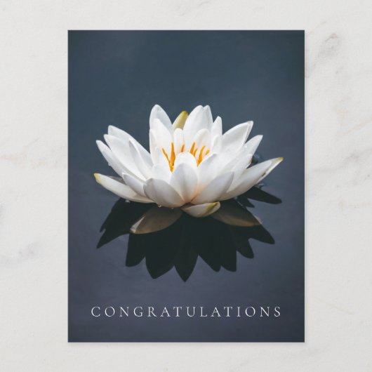 GRATULATIONEN POSTCARD : LOTUS POSTCARD POSTKARTE (Vorderseite)