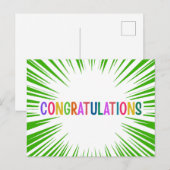 GRATULATIONEN POSTKARTE (Vorne/Hinten)