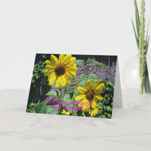 GRATULATIONEN ZU IHRER EHE KARTE (Vorderseite)