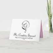 Gratulationen - Zwillingsmädchen mit individueller Karte (Rückseite)