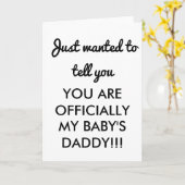 GRATULATIONS CARD BABY DADDY NEUE DAD CARD KARTE (Gelbe Blume)