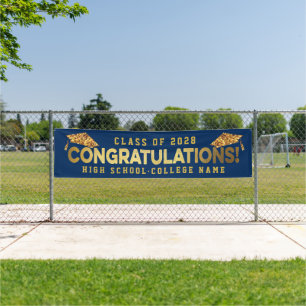 GRATULATIONS Custom School Abschluss Zeremonie Banner