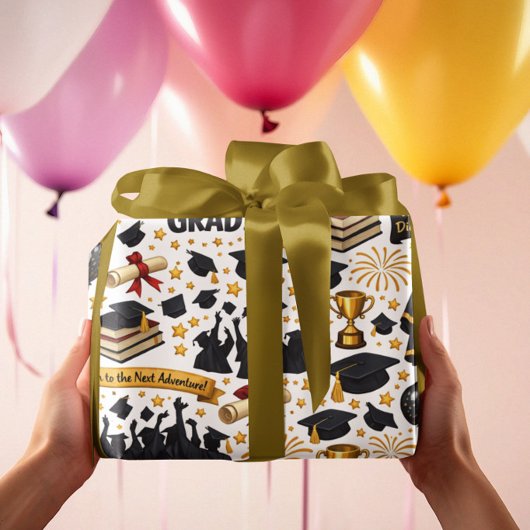 Gratulations-Geschenkpapier für Absolventen Geschenkpapier