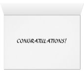 "GRATULATIONS" KANOE STIL (Innenansicht Horizontal (Unten))