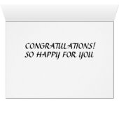 "GRATULATIONS" KANOE STIL (Innenansicht Horizontal (Unten))