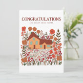 GRATULATIONS New Zuhause Housewarming Farmhouse Karte (Stehend Vorderseite)
