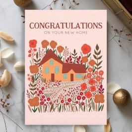 GRATULATIONS New Zuhause Housewarming Farmhouse Karte