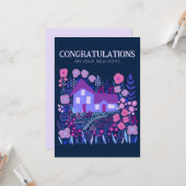 GRATULATIONS New Zuhause Housewarming Farmhouse Karte (Vorderseite/Rückseite Beispiel)