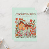 GRATULATIONS New Zuhause Housewarming Farmhouse Karte (Vorderseite/Rückseite Beispiel)