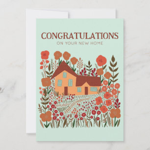 GRATULATIONS New Zuhause Housewarming Farmhouse Karte