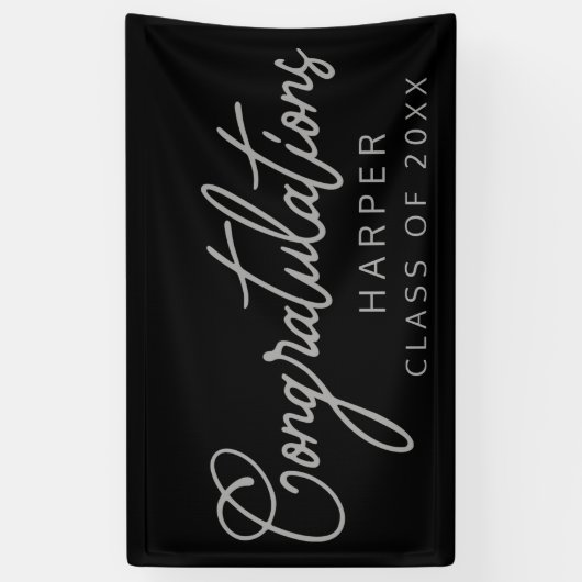 GRATULATIONS-Skriptdesign-Banner Banner (Vertikal)