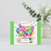 Gratulationsfeier Postkarte (Stehend Vorderseite)