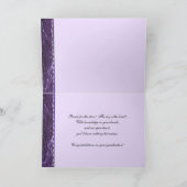 Gratulationsgraduate Lila Stone Karte (Innenseite)