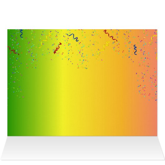 Gratulationskarte (Innenansicht Horizontal (Oben))