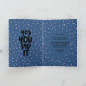 Gratulationskarte Abschluss Prüfung Ja Sie getan Karte (Innenseite)