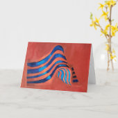 Gratulationskarte "Akryllische Flagge" Karte (Gelbe Blume)