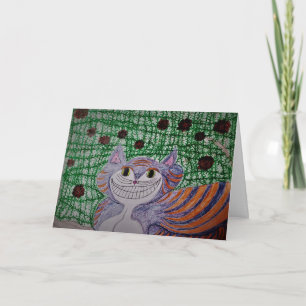 Gratulationskarte "Cheshire Cat" Karte