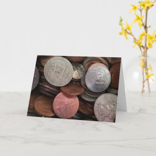 Gratulationskarte "Coinage" Karte (Gelbe Blume)