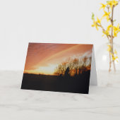 Gratulationskarte "Cross Country Sunset" Karte (Gelbe Blume)
