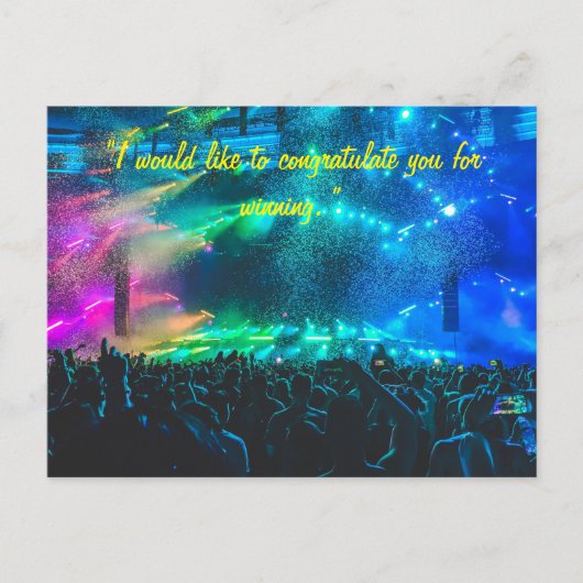 Gratulationskarte für das Team oder die Person Postkarte (Vorderseite)