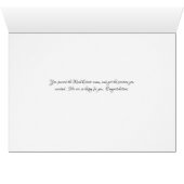 Gratulationskarte für die neue Position des realen (Innenansicht Horizontal (Unten))