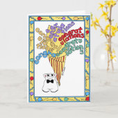 GRATULATIONSKARTE KARTE (Gelbe Blume)