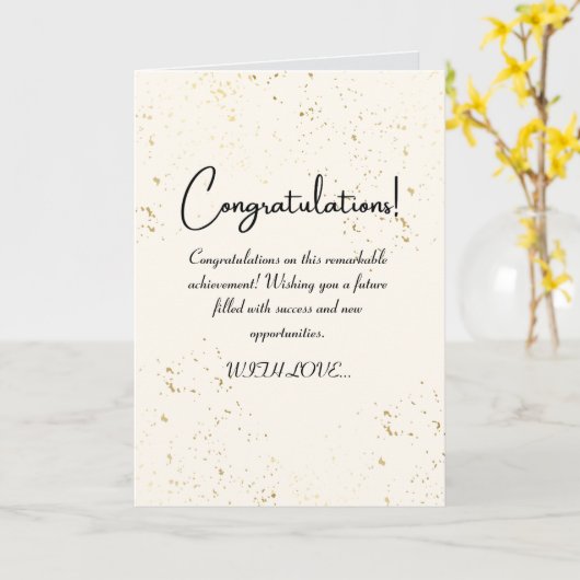 GRATULATIONSKARTE KARTE (Gelbe Blume)