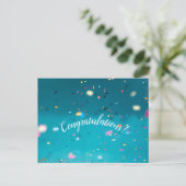 Gratulationskarte Postkarte (Stehend Vorderseite)