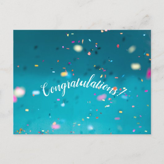 Gratulationskarte Postkarte (Vorderseite)