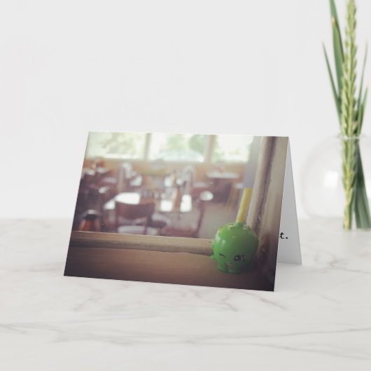 Gratulationskarte "Sour Green Apple" Karte (Vorderseite)