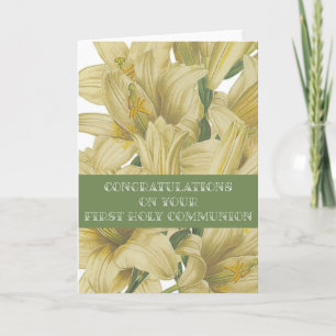Gratulationskarte zur Erstkommunion Einladung