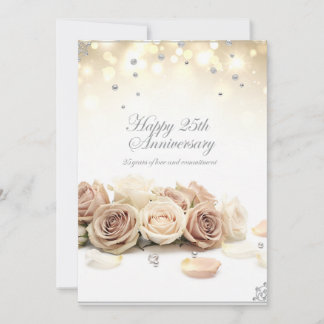 Gratulationskarten zur Silberhochzeit Dankeskarte