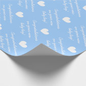 Gratulationspapier für den neuen Baby Geschenkpapier (Ecke)