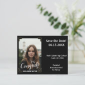 Gratulationspartei Save the Date Karte (Stehend Vorderseite)