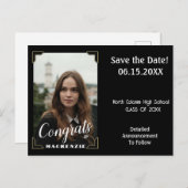 Gratulationspartei Save the Date Karte (Vorne/Hinten)