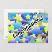 Gratulationsstars Postkarte (Vorne/Hinten)
