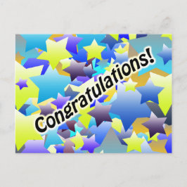 Gratulationsstars Postkarte