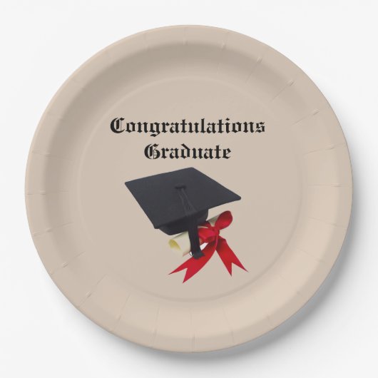 GRATULATIONSSTUDIUM PAPPTELLER (Vorderseite)